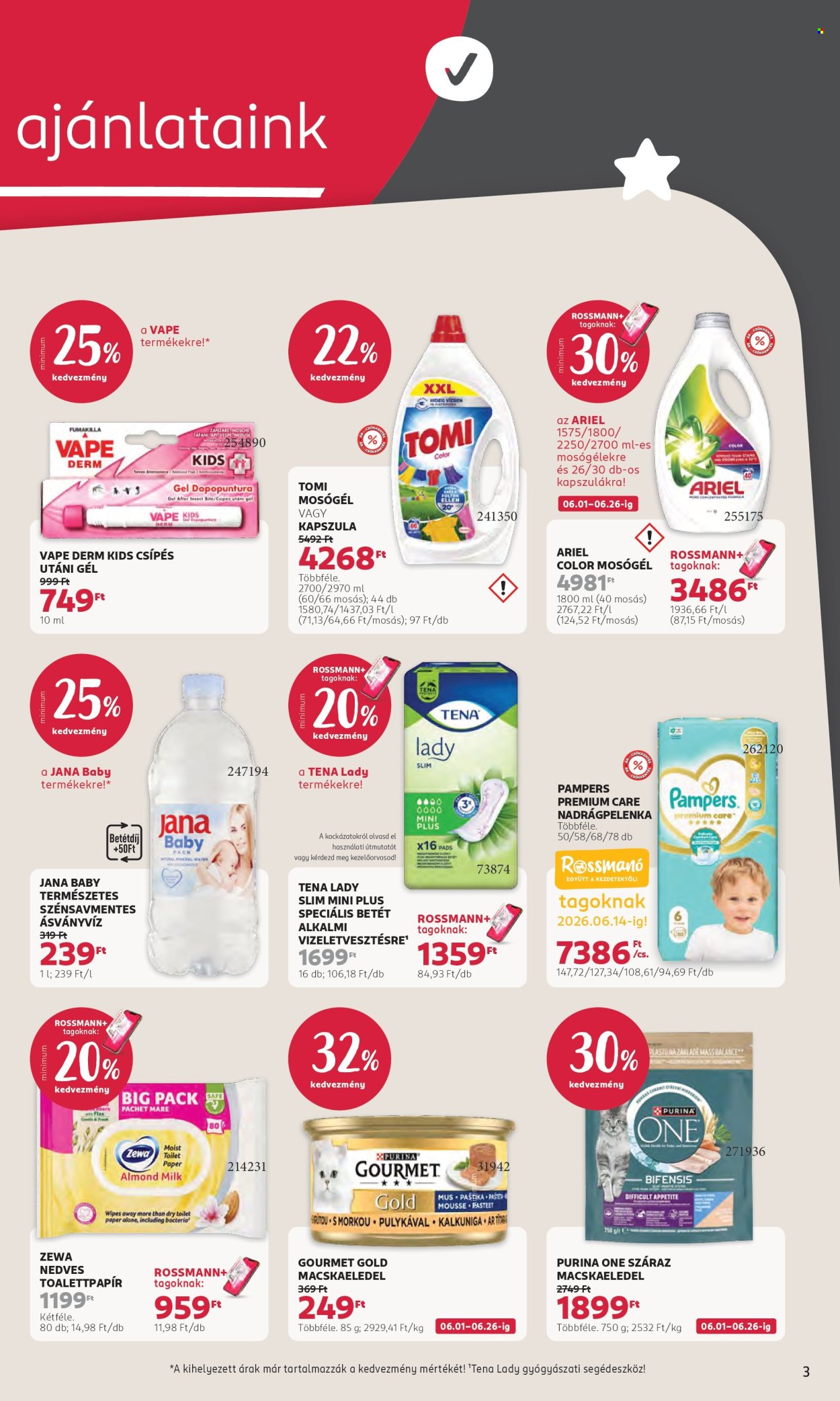 Rossmann akciós újságok - 2026.06.01 - 2026.06.12. Oldal 3