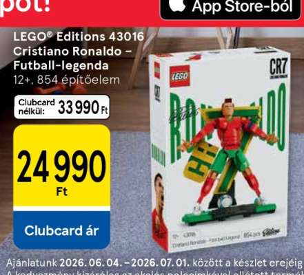LEGO® Editions 43016 Cristiano Ronaldo – Futball-legenda