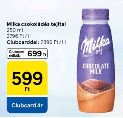 Milka csokoládés tejital