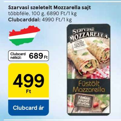 Szarvasi szeletelt mozzarella sajt