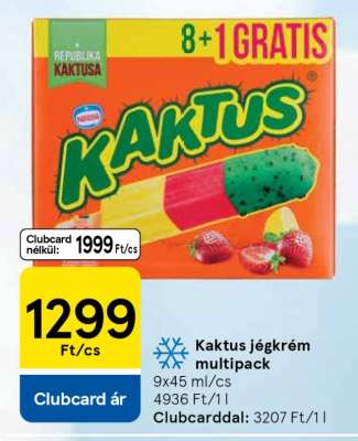 Kaktus jégkrém multipack