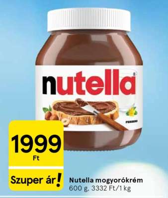 Nutella mogyorókrém