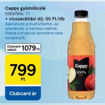Cappy gyümölcslé