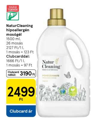 NaturCleaning hipoallergén mosógél