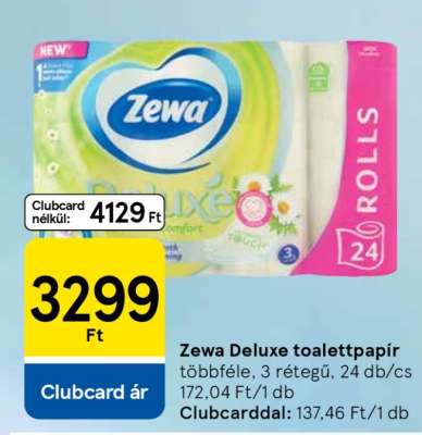 Zewa Deluxe toalettpapír