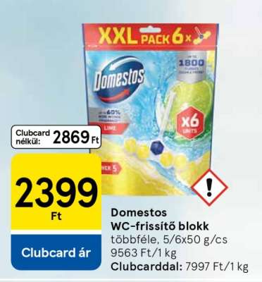 Domestos WC-frissítő blokk