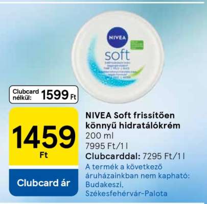 NIVEA Soft frissítően könnyű hidratálókrém