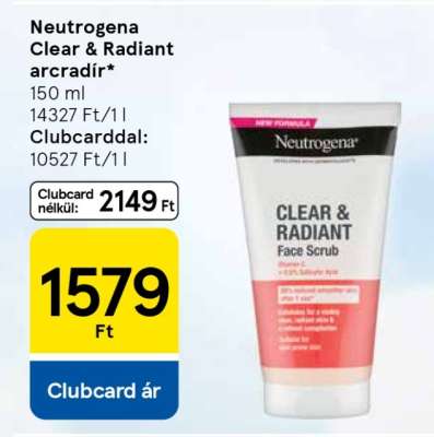 Neutrogena Clear & Radiant arcradír