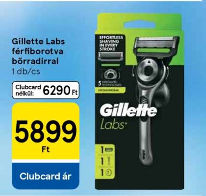 Gillette Labs férfiborotva bőrradírral