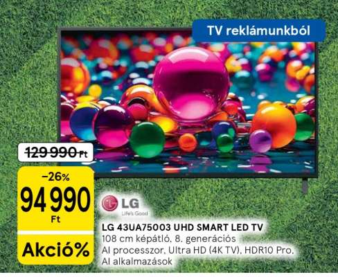 LG 43UA75003 UHD SMART LED TV