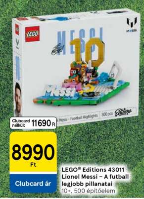 LEGO® Editions 43011 Lionel Messi – A futball legjobb pillanatai