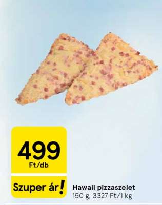 Hawaii pizzaszelet