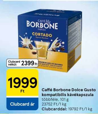 Caffé Borbone Dolce Gusto kompatibilis kávékapszula