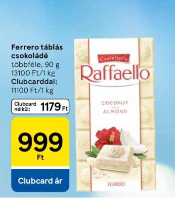 FERRERO TÁBLÁS CSOKOLÁDÉ