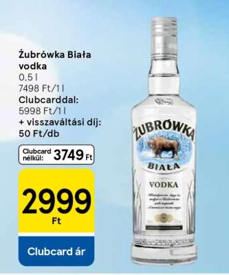 ZUBROWKA Biala vodka*