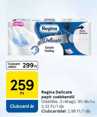 Regina Delicate papír zsebkendő