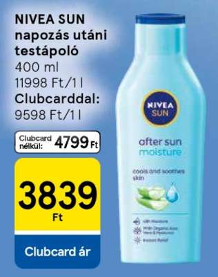 NIVEA SUN napozás utáni testápoló