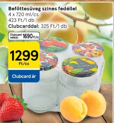 Befőttesüveg színes fedéllel