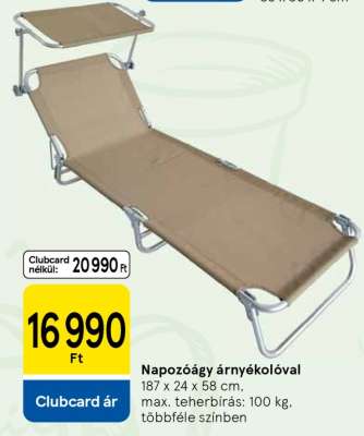 Napozóágy árnyékolóval