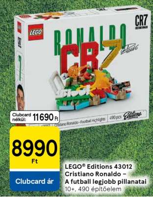 LEGO® Editions 43012 Cristiano Ronaldo – A futball legjobb pillanatai
