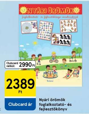 Nyári örömök foglalkoztató- és fejlesztőkönyv