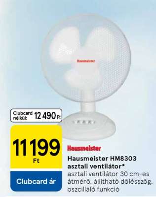 Hausmeister HM8303 asztali ventilátor