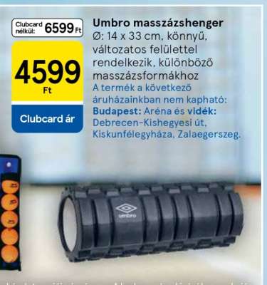 UMBRO Masszázshenger