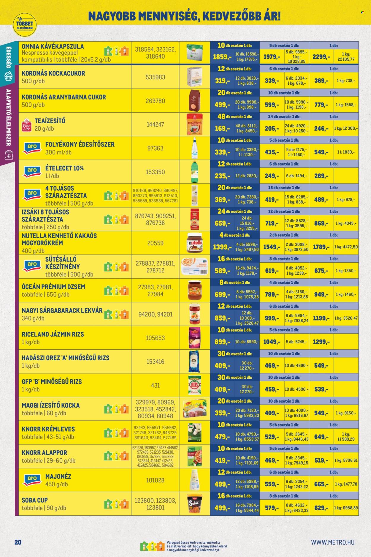 Metro akciós újságok - 2026.06.01 - 2026.06.30. Oldal 20
