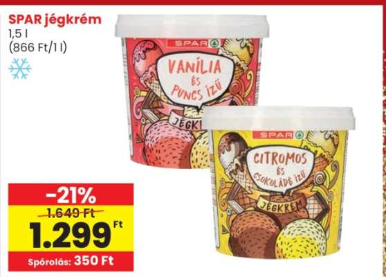 SPAR jégkrém
