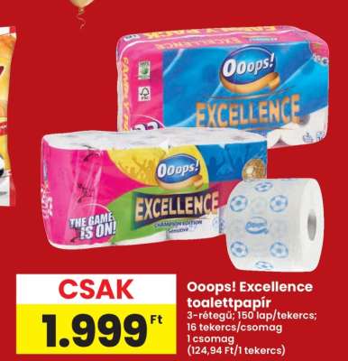 Ooops! Excellence Toalettpapír