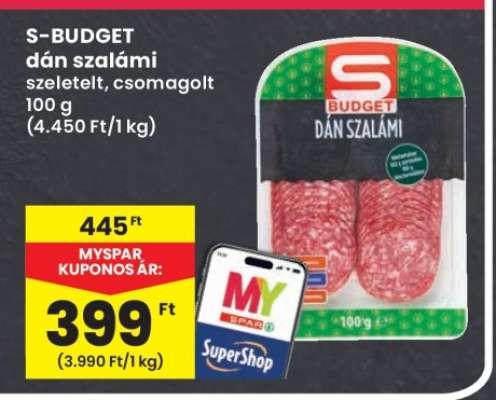 S-BUDGET dán szalámi