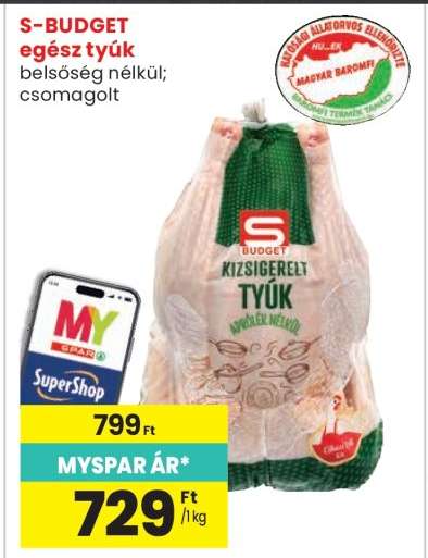 S-BUDGET egész tyúk