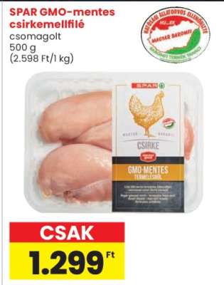 SPAR GMO-mentes csirkemellfilé