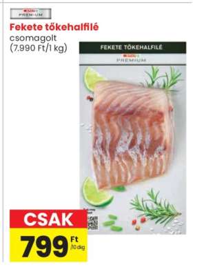 Fekete tőkehalfilé