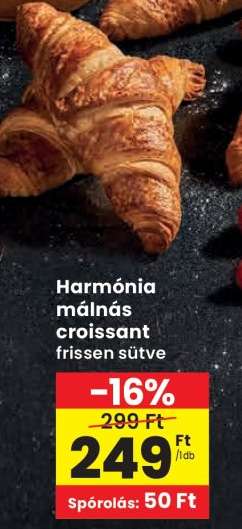 Harmónia málnás croissant