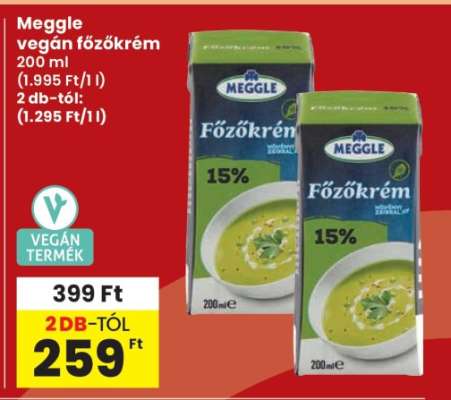 Meggle vegán főzőkrém