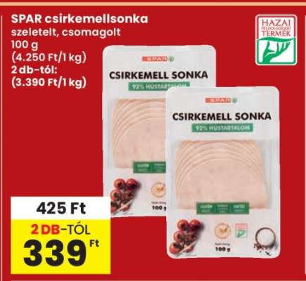 SPAR Csirkemellsonka