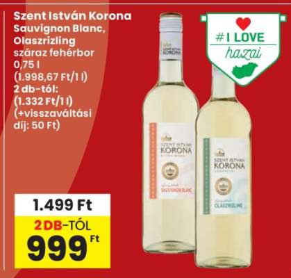 Szent István Korona Sauvignon Blanc, Olaszrizling