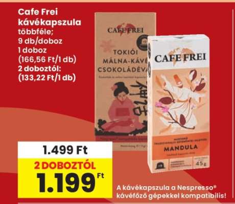 CAFE FREI Kávékapszula*