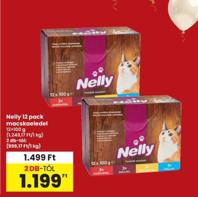 Nelly 12 pack macskaeledel