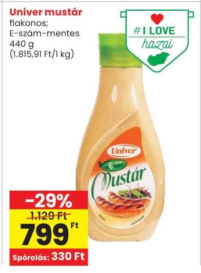 UNIVER﻿﻿ Mustár*