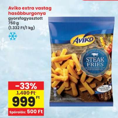 Aviko extra vastag hasábburgonya