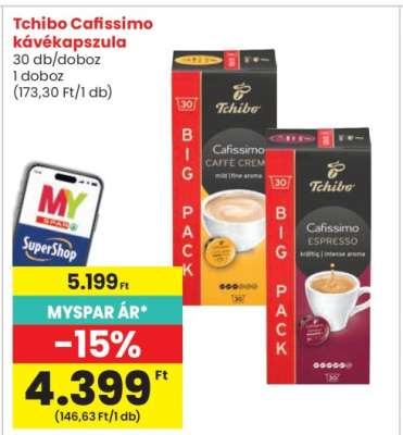 Tchibo Cafissimo Kávékapszula