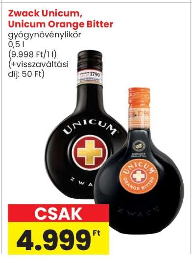 Zwack Unicum, Unicum Orange Bitter