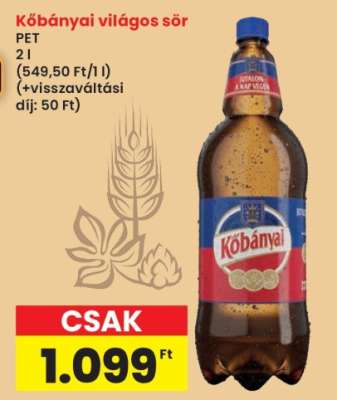 KŐBÁNYAI Világos sör*