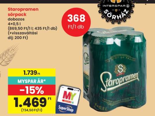 Staropramen sörpack