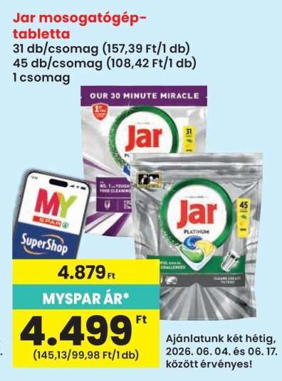 Jar Mosogatógép-tabletta