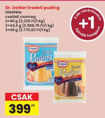 Dr. Oetker Eredeti Puding