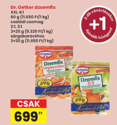 Dr. Oetker dzsemfix