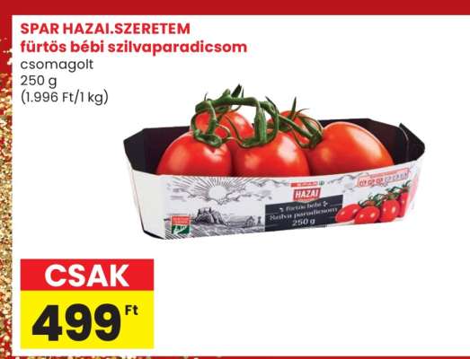 Fürtös bébi szilvaparadicsom